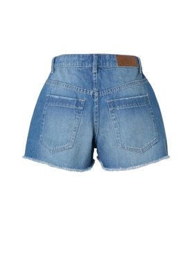 Shorts för dam med slitna – light blue washed (variant)