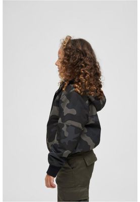 Windbreaker with fleece lining darkcamo - Child