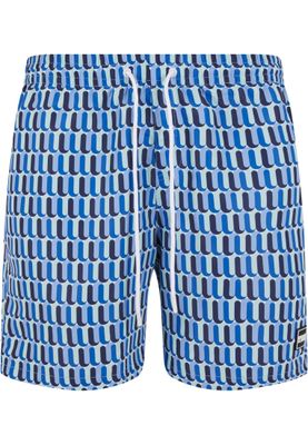 Pattern Swim Shorts – Blå Retrodesign