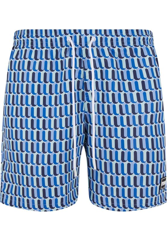 Pattern Swim Shorts – Blå Retrodesign