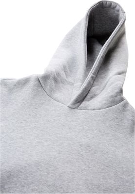 Huvtröja för barn med fluffy – ljusgrå melange