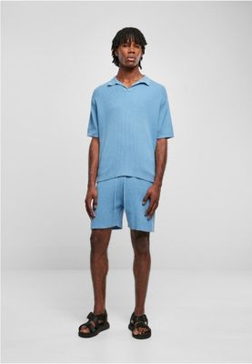 Ribbed sweat shorts for men