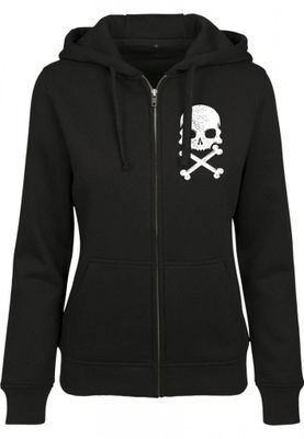 Ladies Skulls and heart ziphoodie