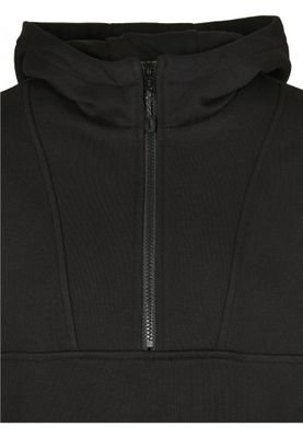 Ladies' long black hoodie