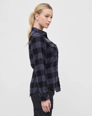 Women's flannel shirt - black/grey