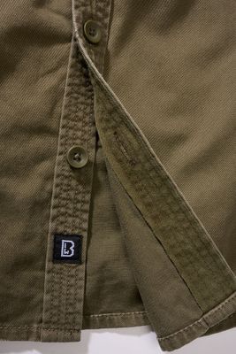 Long-sleeved vintage shirt olive - Ladies