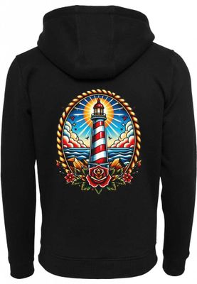 Lighthouse tattoo - zipped hoodie