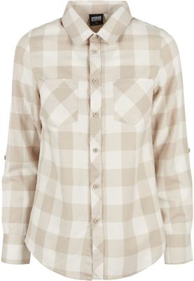 Ladies Turnup Checked Flanell Shirt