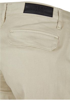Ladies High Waist Straight Denim Cargo Pants