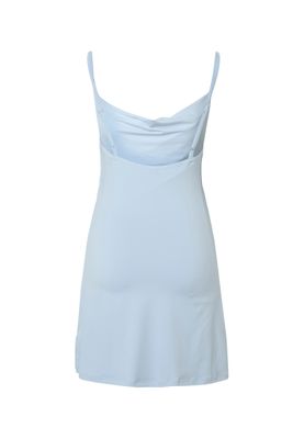 Klänning för dam med v-ringad axelband – freezeblue