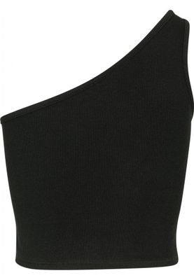 Short belly sweater with a shoulder strap