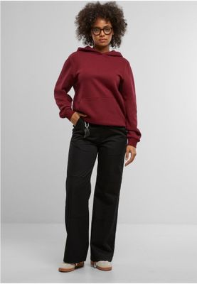 Ladies Organic Loose Brushed Fleece Hoody