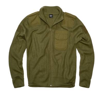 Lagda fickor på bröstet BW Cardigan Jacka för herr – olive