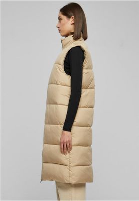 Longpadded vest for women