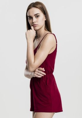Jumpsuit with narrow shoulder straps