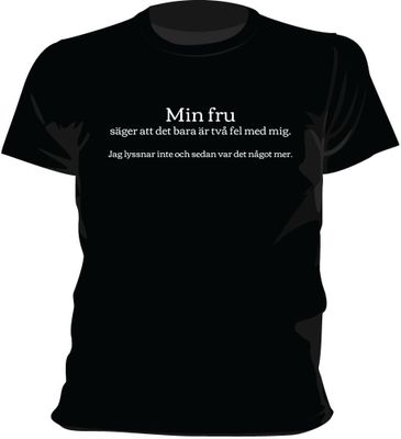 Två fel med mig T-shirt