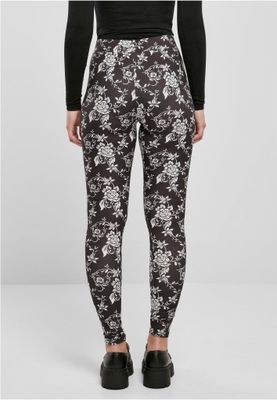Black rose leggings