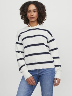 Women's striped knitted sweater