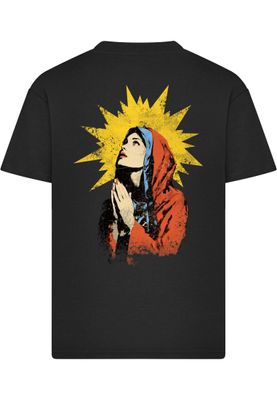 T-shirt i bomullsjersey med vintage Mary – svart