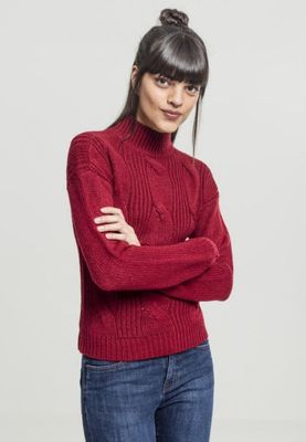 Sweater with braid pattern lady
