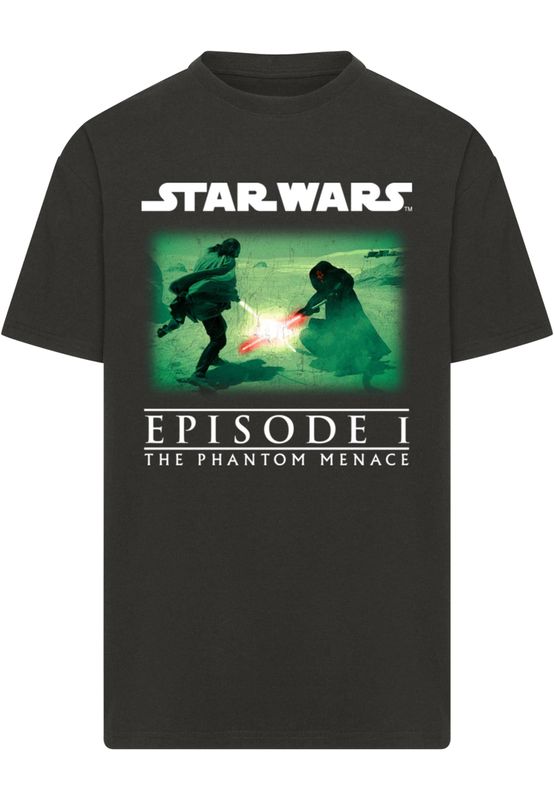 Star Wars Quaigon Vs Darth Maul T-shirt herr i svart