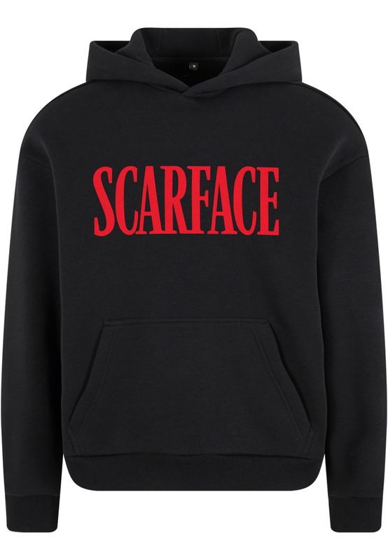Scarface Magazine Cover Fluffy Huvtröja herr i svart