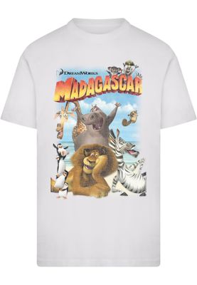 Madagascar Distressed T-shirt herr i vit