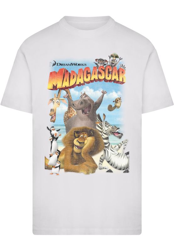 Madagascar Distressed T-shirt herr i vit