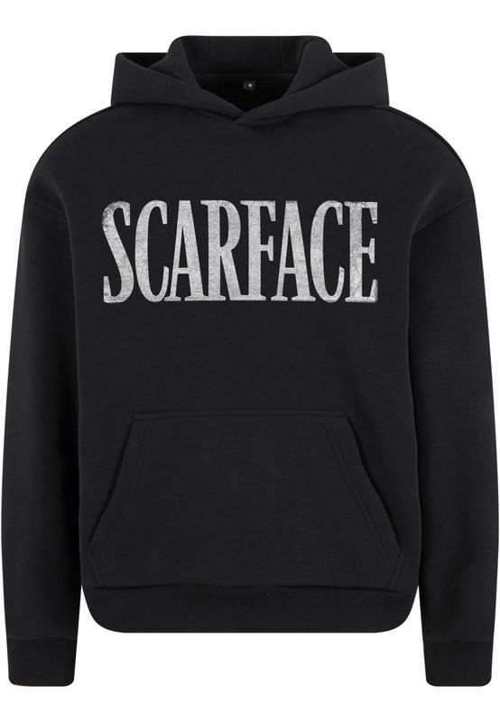 Scarface Logo Fluffy Huvtröja herr i svart