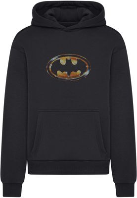 Batman Logo Fluffy Huvtröja herr i svart