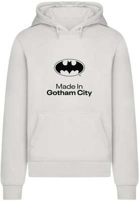 Batman Made in Gotham City Huvtröja herr i ljusgrå