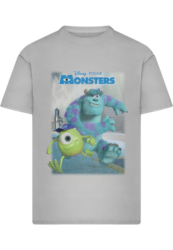 Disney Monsters Poster T-shirt herr i ljusgrå
