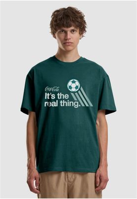 Coca Cola the Real Thing Football T-shirt herr i bottlegreen