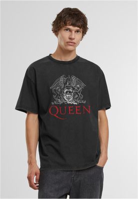 Queen Logo Vintage Washed T-shirt herr i svart