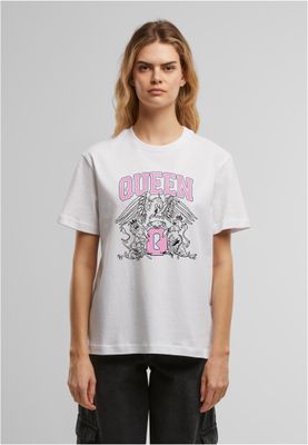 Queen Crest College Ladies T-shirt dam i vit