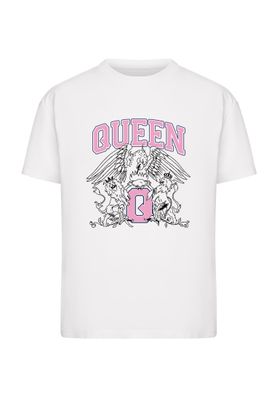 Queen Crest College Ladies T-shirt dam i vit