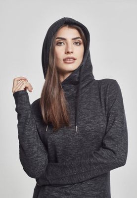 Ladies Slub Terry High Neck Hoody