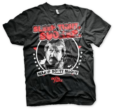 The Delta Force Chuck Norris Sleep Tight, Sucker T-shirt herr i svart
