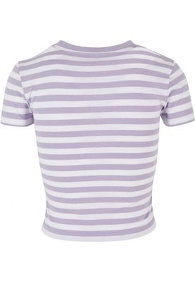 Women's short striped T-shirt