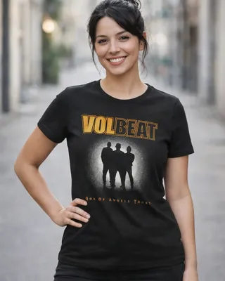 Volbeat God of Angel Trust Blur Photo T-shirt dam i svart