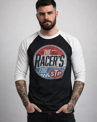 STP - The Racer's Edge Baseball 3/4 Sleeve Tee