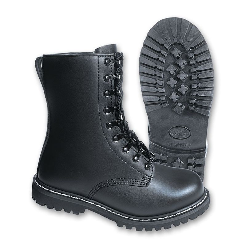 Strids boot i læder med stålhætte