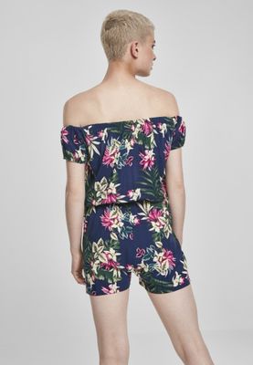 Short jumpsuit with pattern ladies