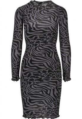 Patterned dress in two layers