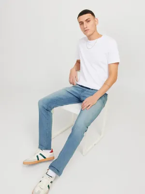 Slim fit jeans GLENN fox för herr – blue denim