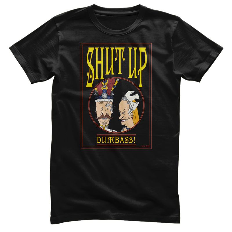Shut Up Dumbass! T-shirt i svart