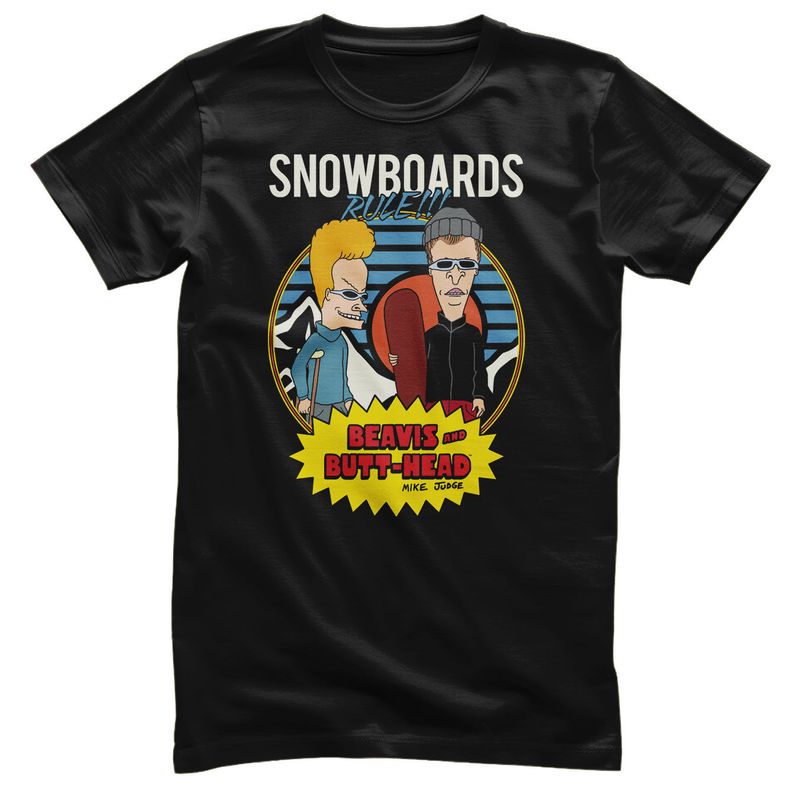 Snowboards Rule!!! T-shirt i svart