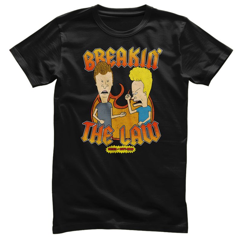 Beavis and Butt-head Breakin' the Law T-shirt i svart