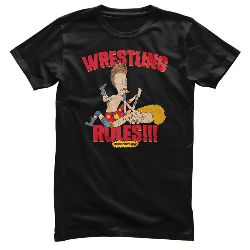 Wrestling Rules!!! T-shirt i svart