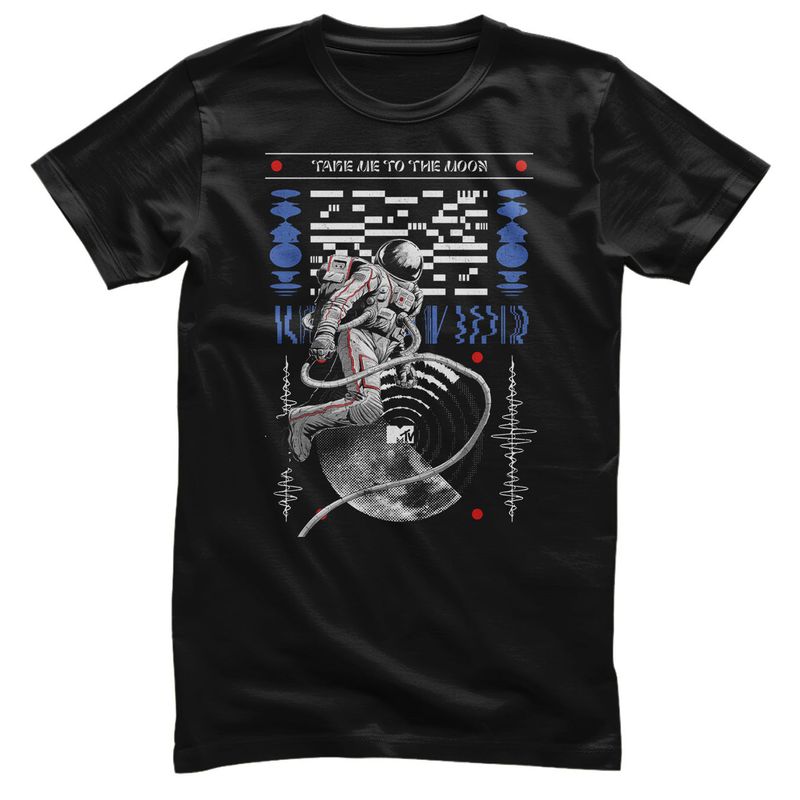 MTV Take Me to the Moon T-shirt i svart